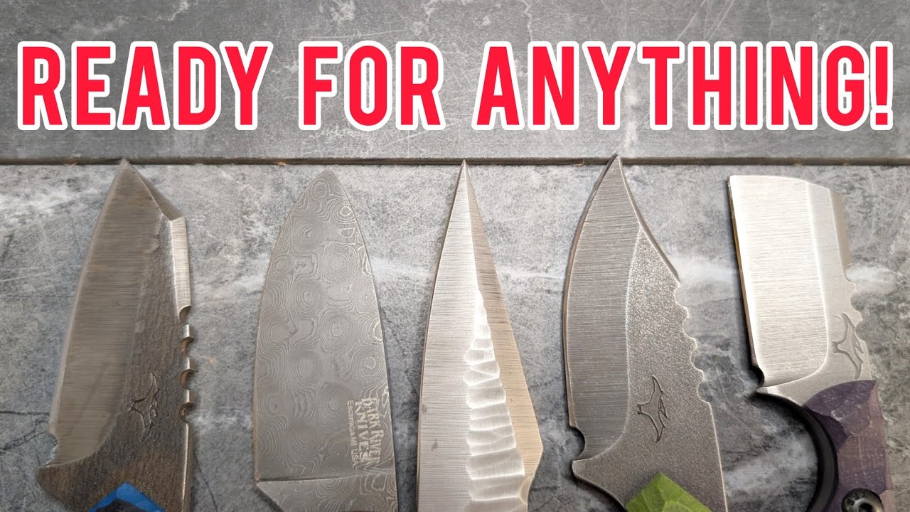 Oooh! 4 Fancy US Made Fixies!! Tactical Pterodactyl, Half Face Blades, and Bark River Knives