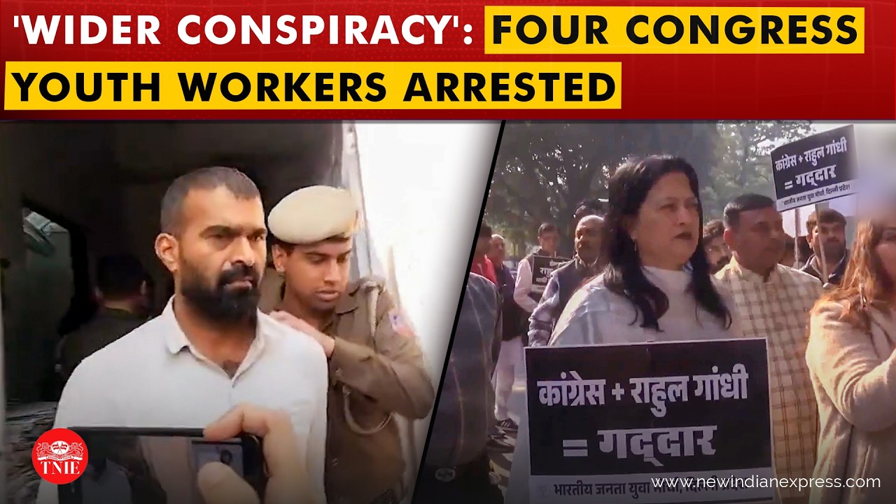 BJP workers wave black flags at Rahul Gandhi after Youth Congress Shirtless protest | AI Summit
