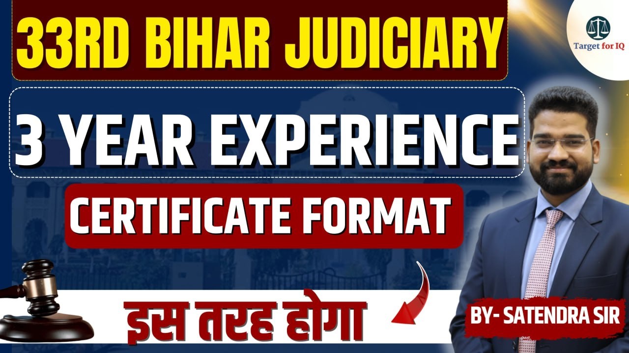 3 Year Experience Certificate Format #lawpreparation#lawquiz#lawcurrentaffairs#lawstudymaterial
