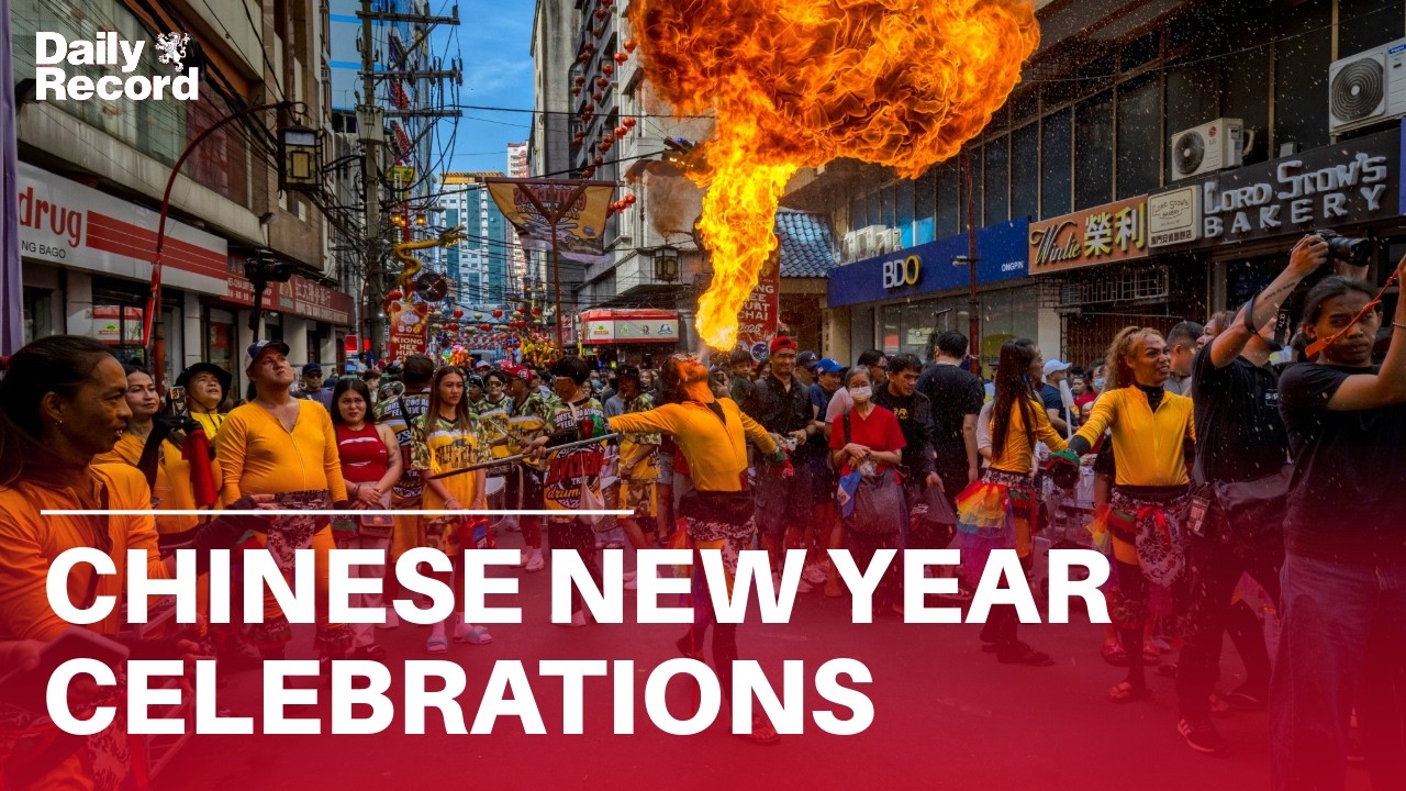 Stunning footage shows colourful Lunar New Year celebrations in China