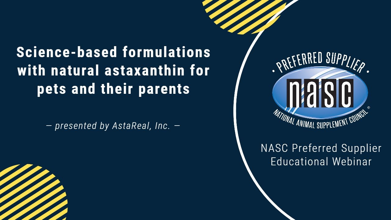 Science-based formulations with premium natural astaxanthin for pets and their parents
