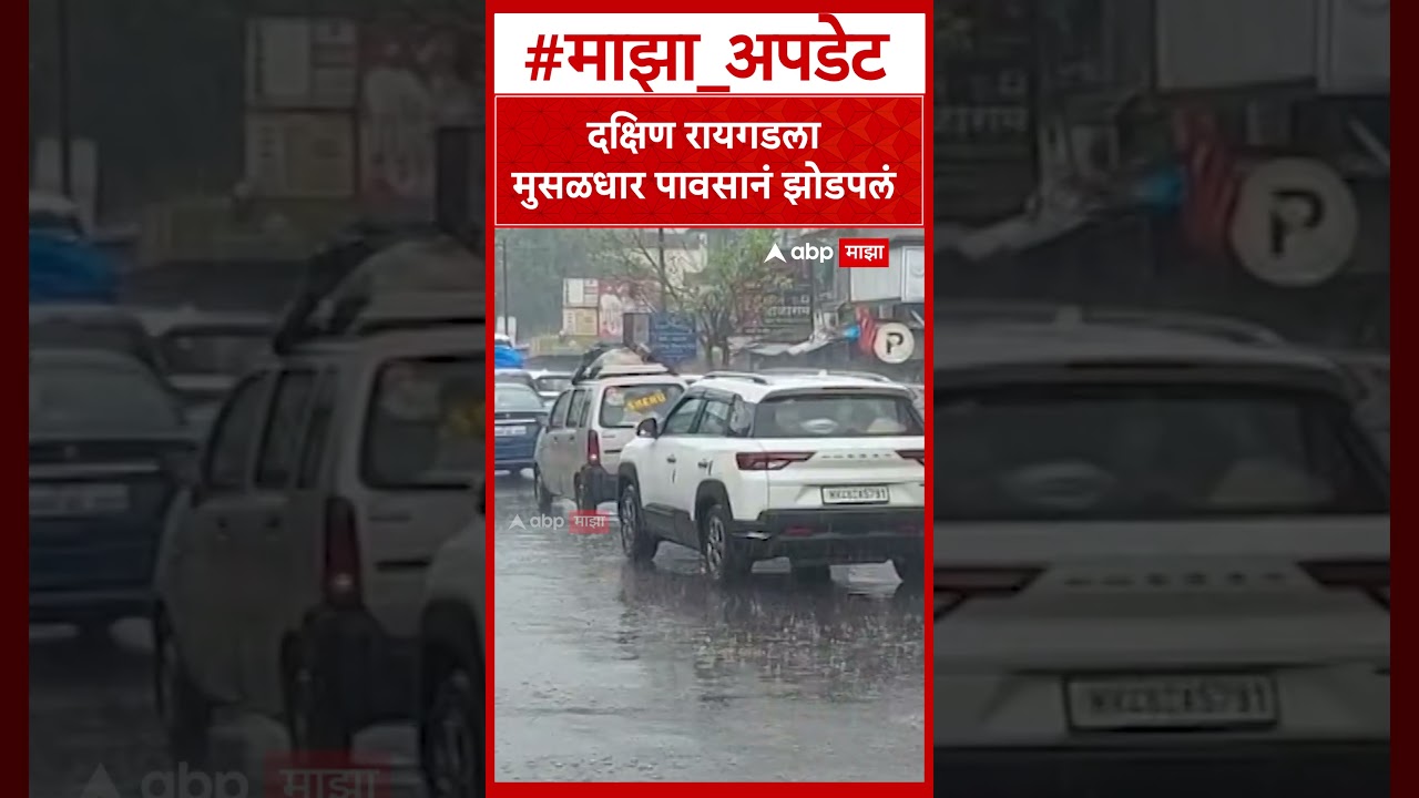 Raigad Rain : दक्षिण रायगडला मुसळधार पावसानं झोडपलं