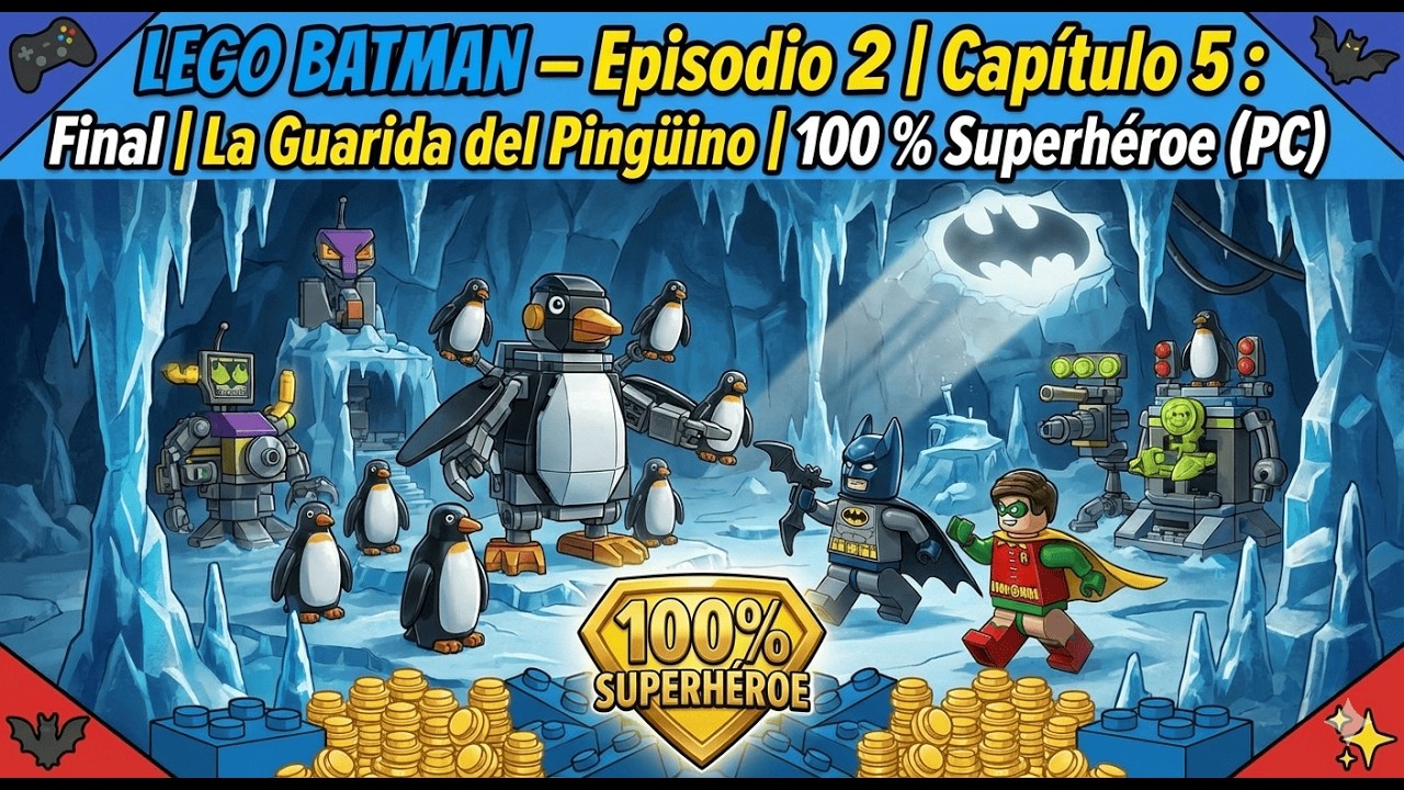 Lego batman Episodio #2 Capitulo #5 La guarida del Pingüino | 100% Superheroe