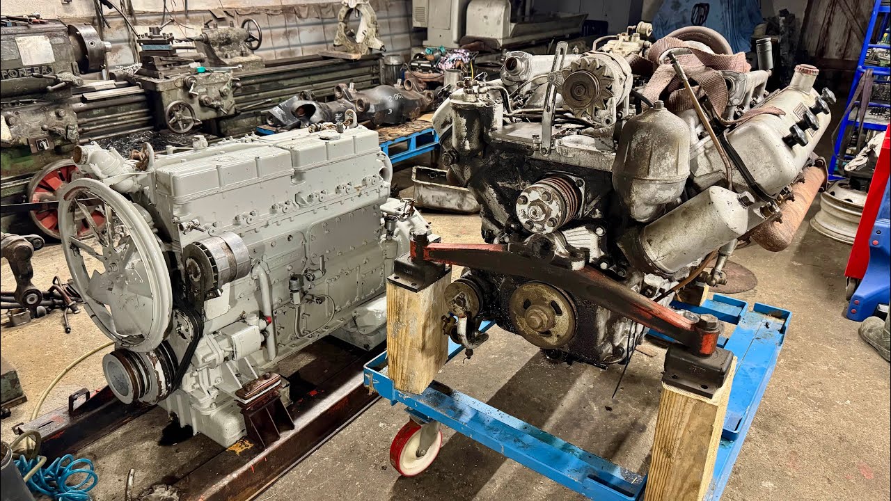 BIZON GIGANT ZO60 MONTAŻ SILNIKA V8 cz.2 Rolnik Łukasz 