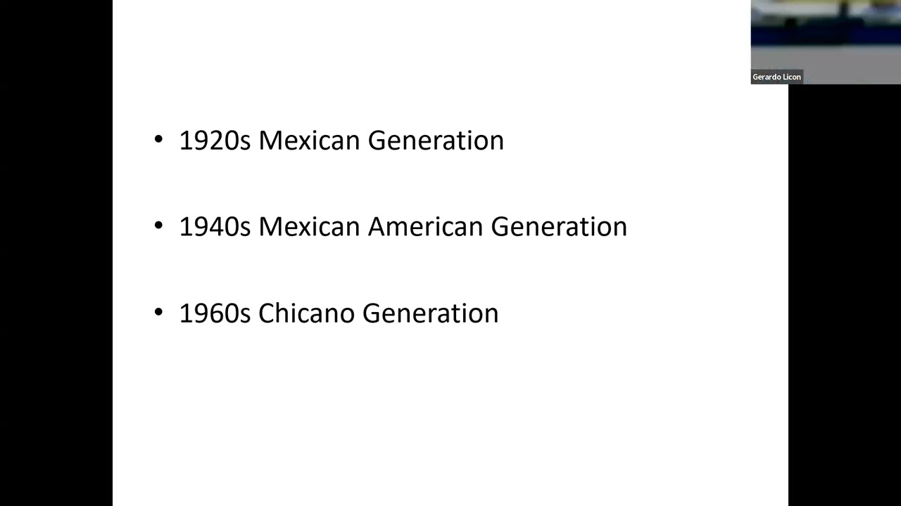 20th Century Ethnic Mexican Generations in the United States