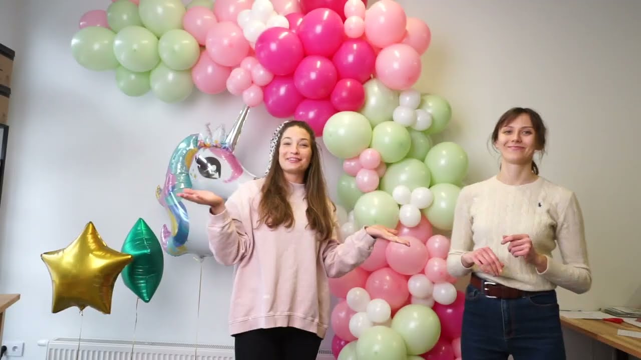 Jak zrobić pastelową girlandę organiczną na Baby Shower | Dekoracje balonowe DIY