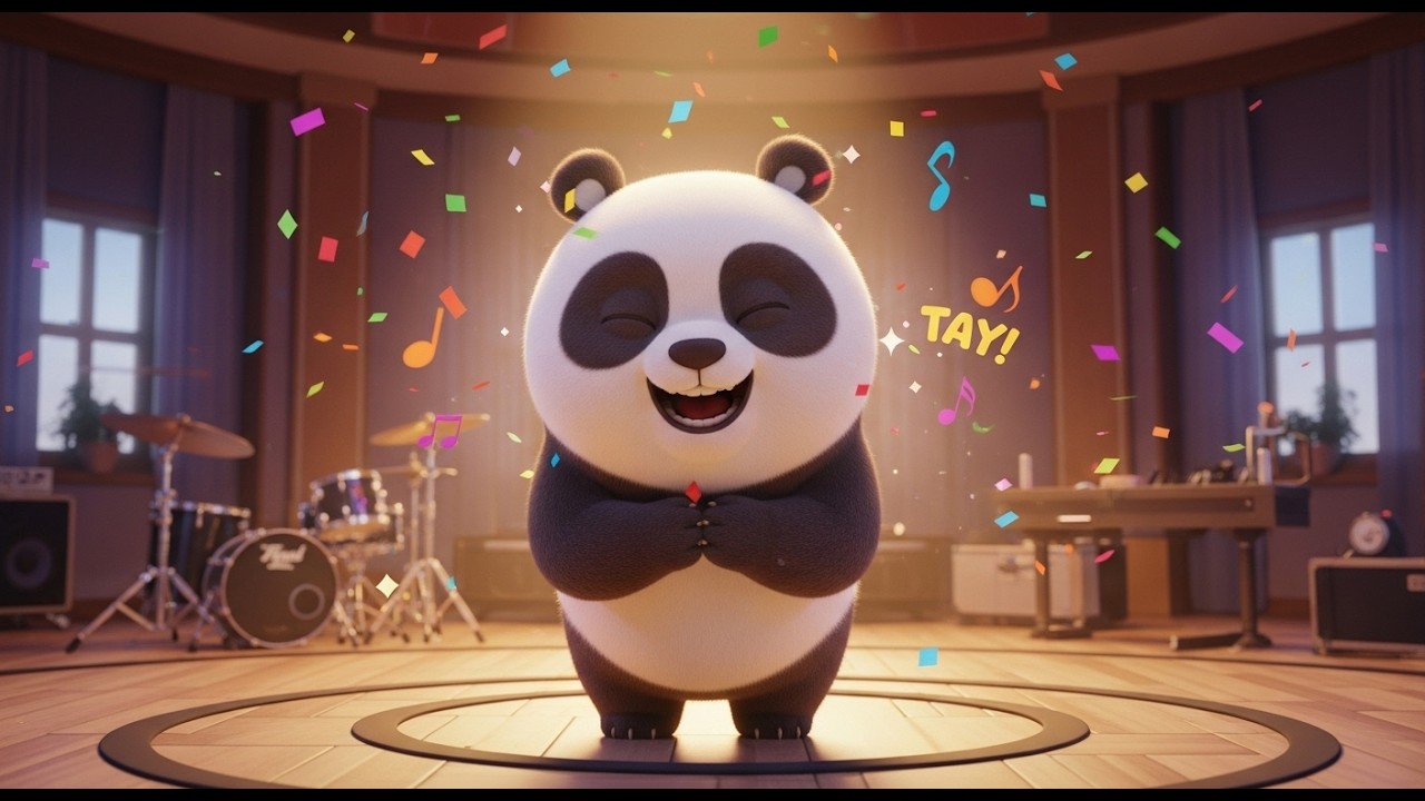 Canción Infantil del Panda Nova – Ritmo y Palmas en la Sala de Música 🐼 | Rimas para Niños