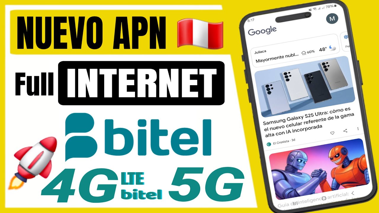 ¿Tu INTERNET BITEL está LENTO? Configura el APN 4G 5G Correctamente!