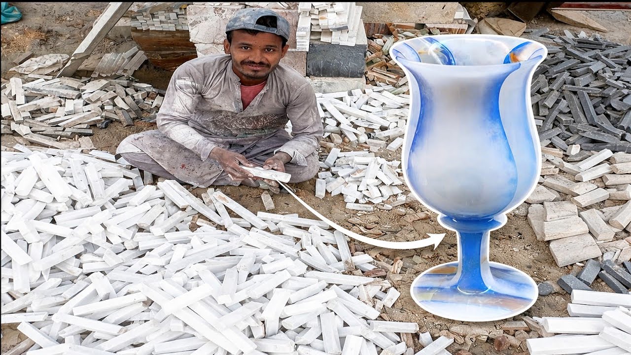 How Most Expensive Wine Glass is Made in Marble