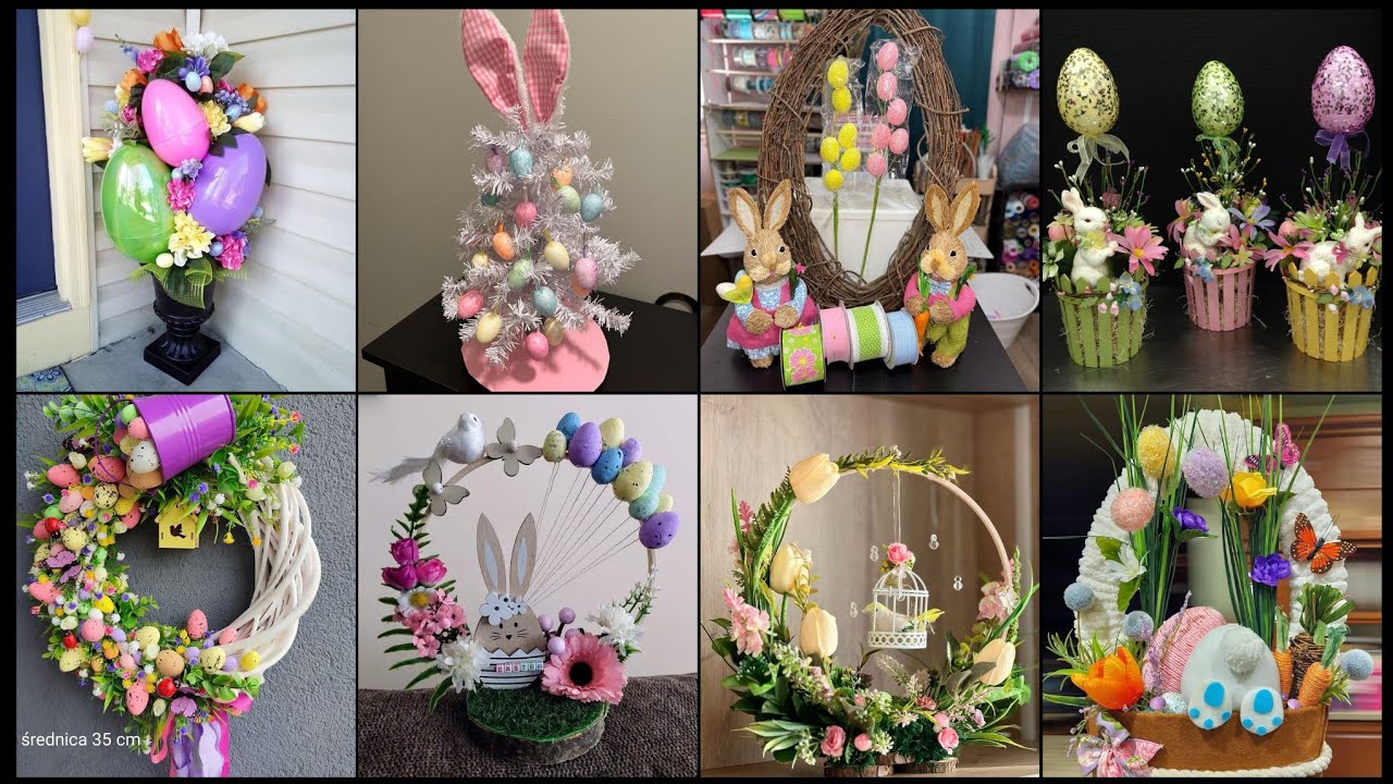 100+ EASTER FRONT PORCH DECOR IDEAS - EASTER TRENDS DECORATIONS 2025 - EASTER MAIN DOOR DECOR