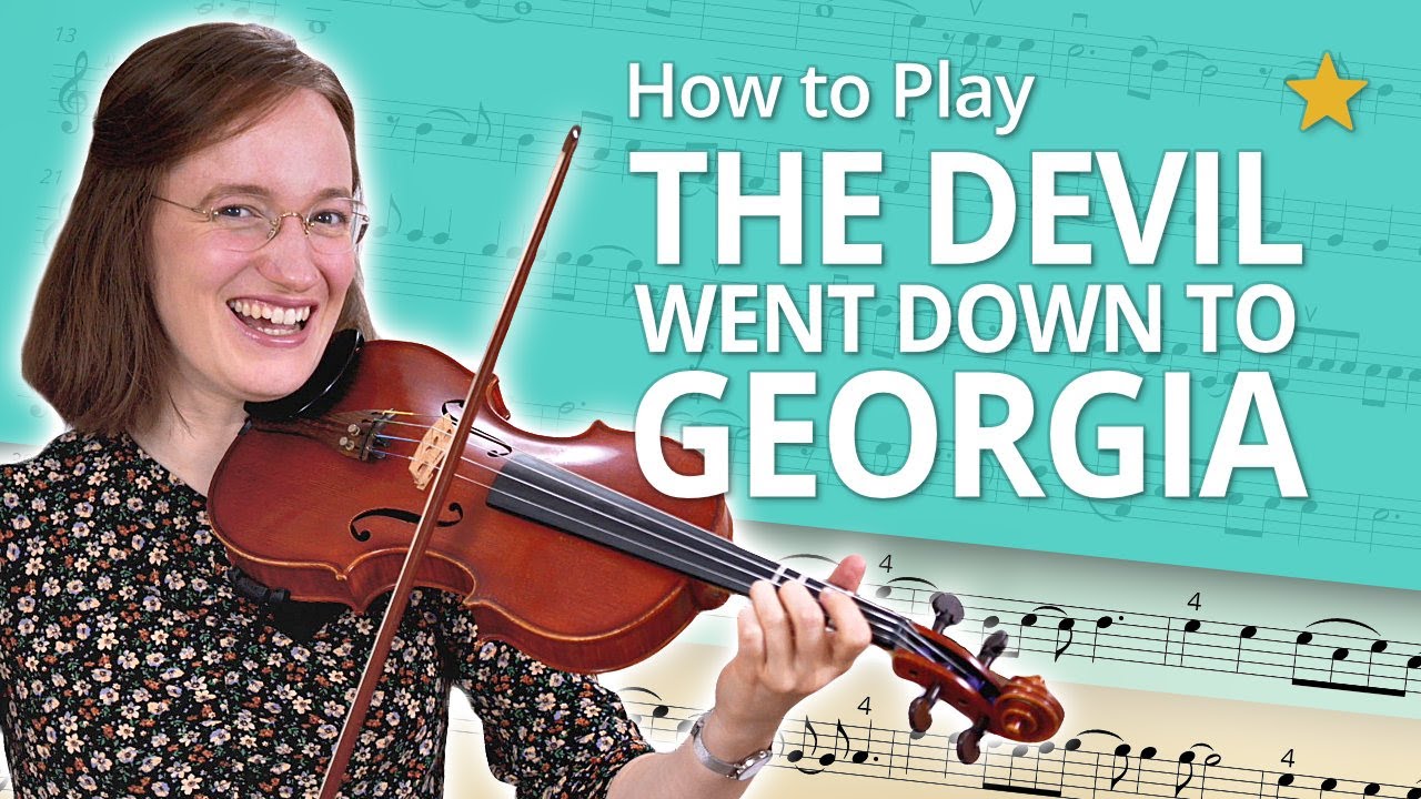 How to Play The Devil Went Down to Georgia | Play-Along Tutorial | Violin Sheet Music +Accompaniment