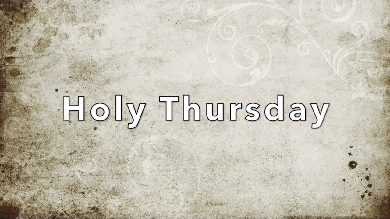How to celebrate Holy Week at  home Part 2 - Holy Thursday