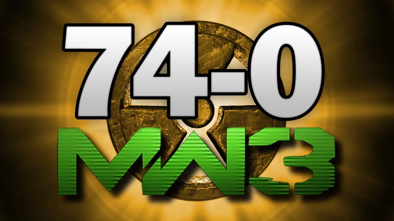 MW3 74-0 Gameplay M.O.A.B. Nuke  FLAWLESS! - (Call of Duty Modern Warfare 3 Multiplayer)