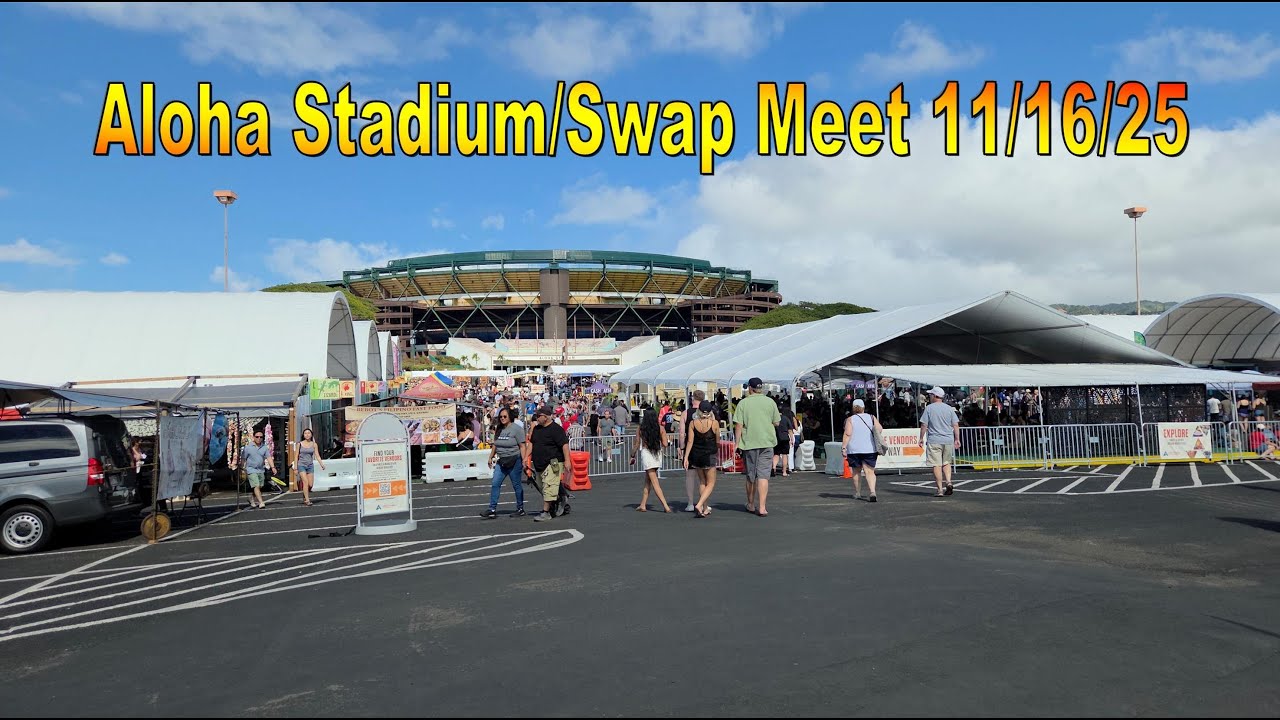 Встреча по обмену на стадионе «Алоха» / блошиный рынок, 16.11.25, Эя, Оаху, Гавайи.