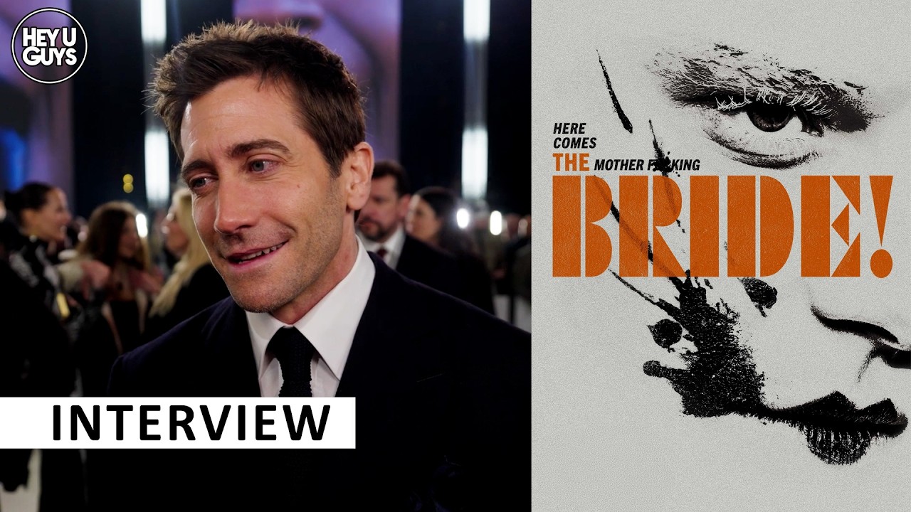 Jake Gyleenhaal on The Bride Premiere & working with sister Maggie  #TheBride