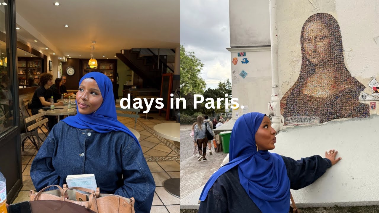 paris vlog: rainy summer, bakeries, eiffel tower, non-touristy things, halal food, grand mosque ♡