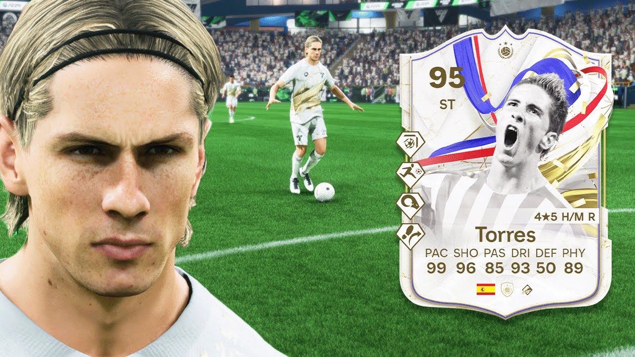 FULLY UPGRADED 95 GREATS OF THE GAME ICON FERNANDO TORRES IS A FINISHER IN EA FC 24!!