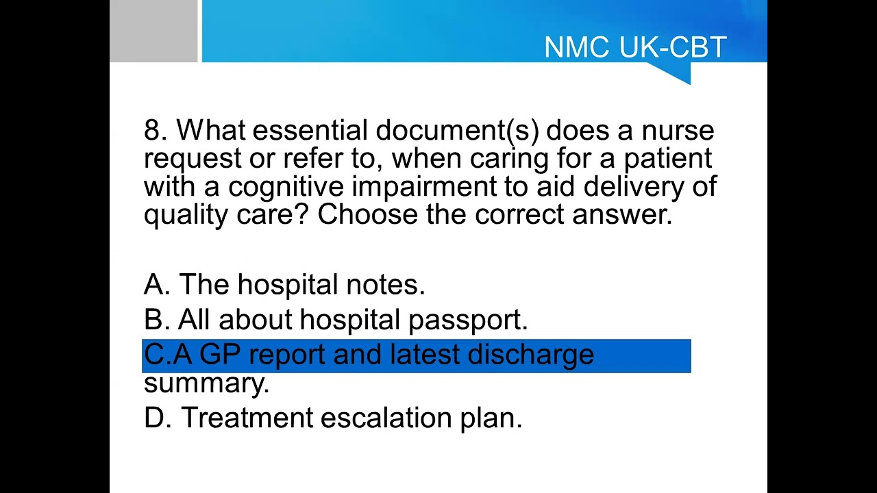 NMC CBT 2023 PART 1