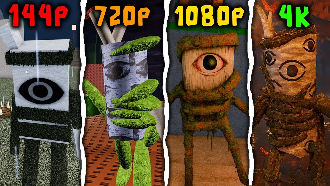 [ROBLOX] DOORS Outdoors vs official But Bad vs but bad outside vs retro + | Jumpscares
