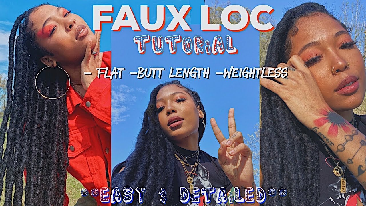 Rasta Faux Loc Tutorial! | Easy & Detailed