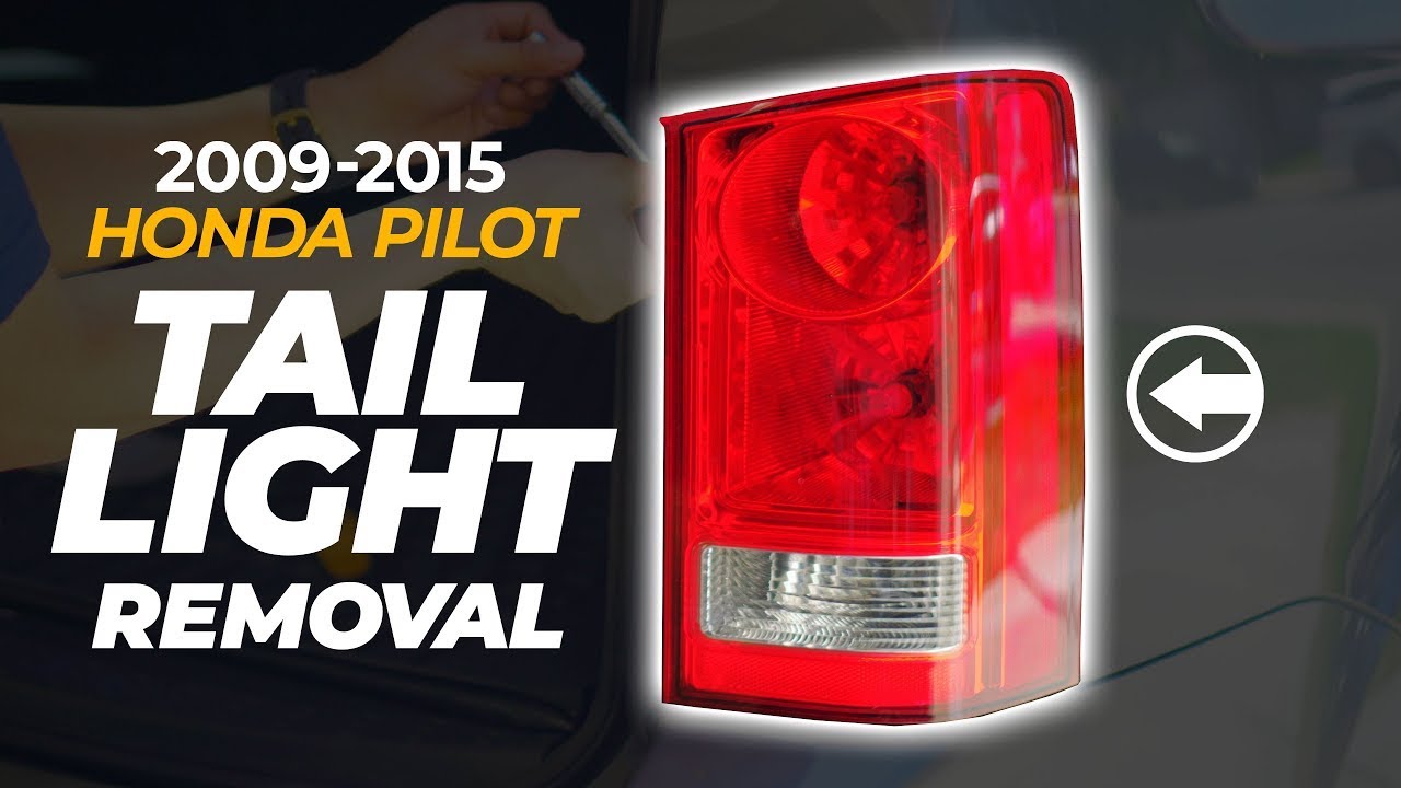 NEW How to Remove Honda Pilot Tail Light Housing - 2009-2015 2nd Gen Brake Taillight Assembly 2012