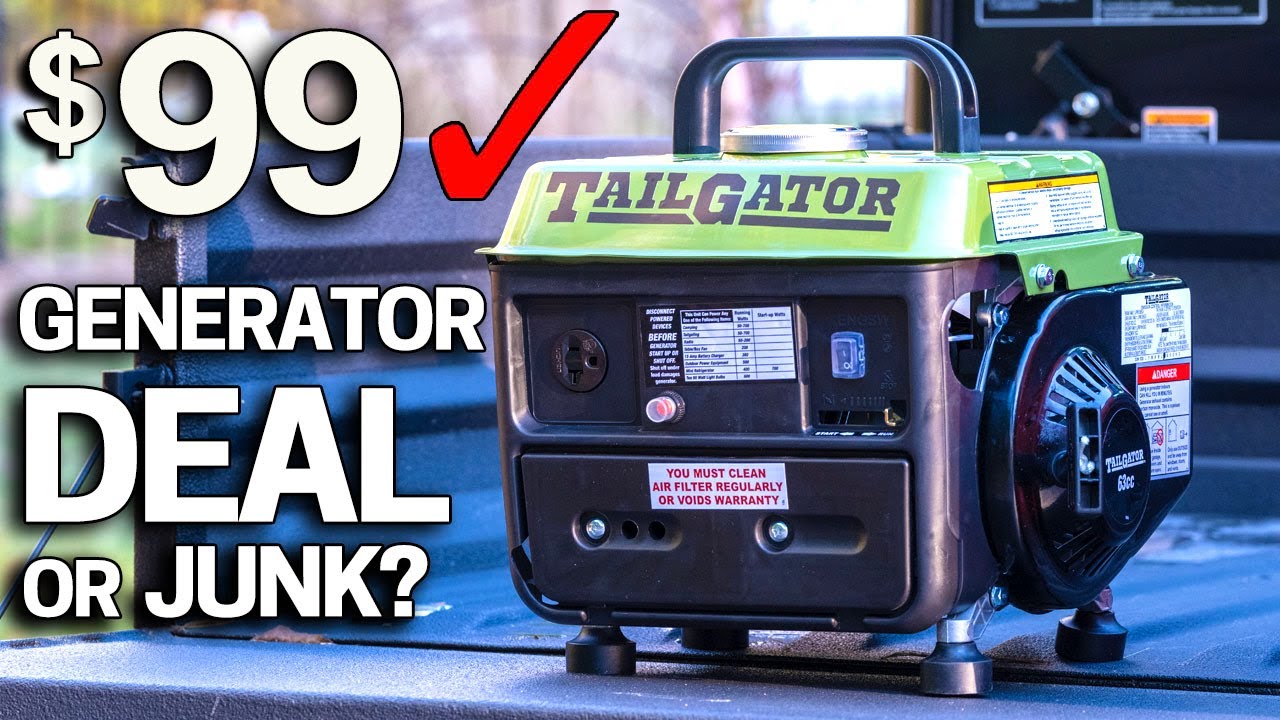 Testing the Cheapest Harbor Freight Generator $99 Tailgator