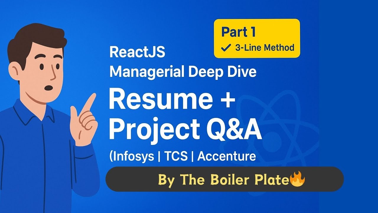 Frontend Managerial Round (Part 1) | Resume & Project Based QnA | Infosys, TCS, Accenture Asked🔥