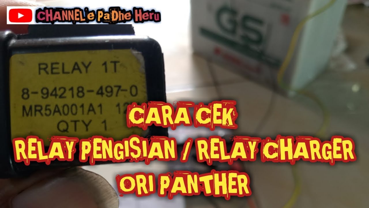 Relay pengisian panther, berbeda dengan relay yang ada di pasaran. 