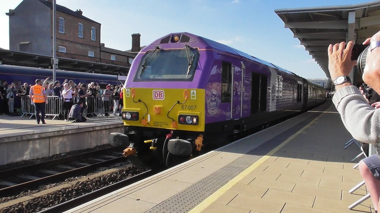 Class 57 , 67 , 68 & 69 Locos on Railtours at Derby. 2/8/25