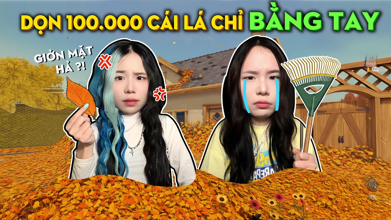 Simmy và Sammy PHÁT KHÓC Khi Phải Dọn 100.000 cái lá BẰNG TAY 🍁❓