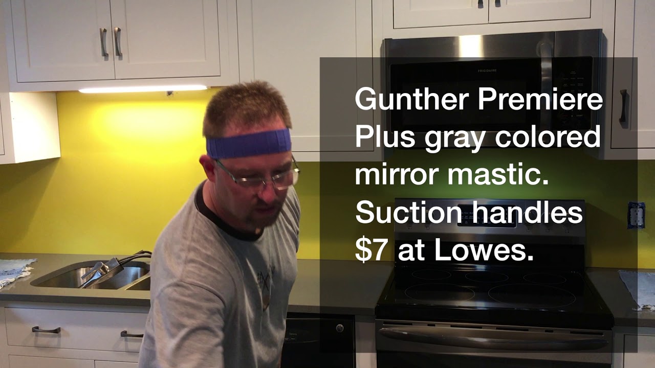 How to install a back-painted glass backsplash in kitchen (or bath)