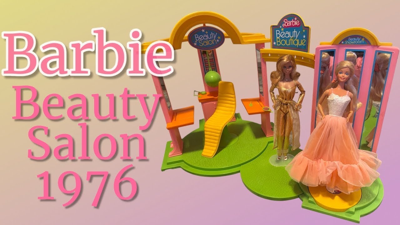 Unboxing and Assembling the Barbie Beauty Salon from 1976