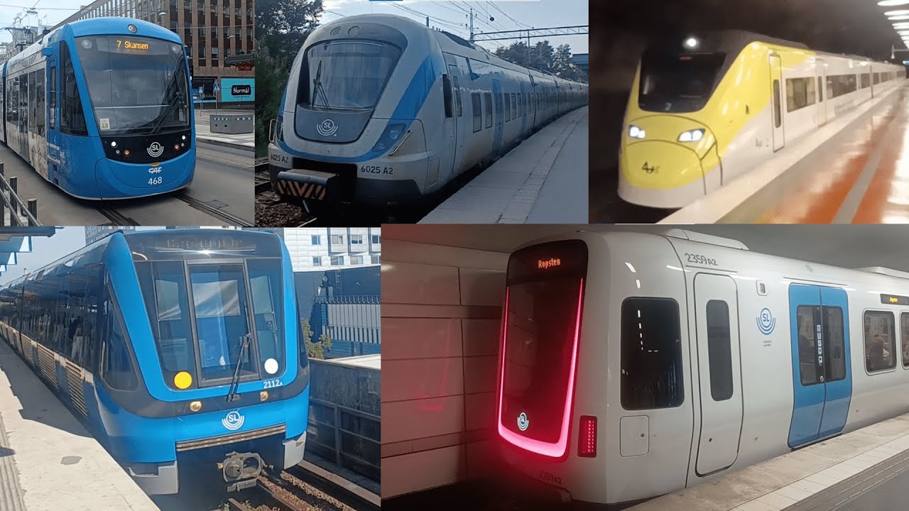 🇸🇪 Trains and trams in Stockholm