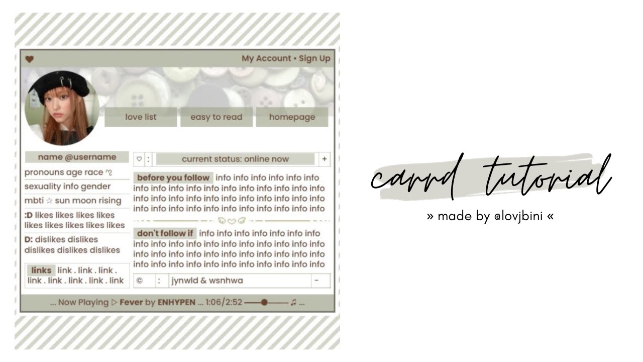 interactive & easy carrd tutorial — © jynwld, wsnhwa
