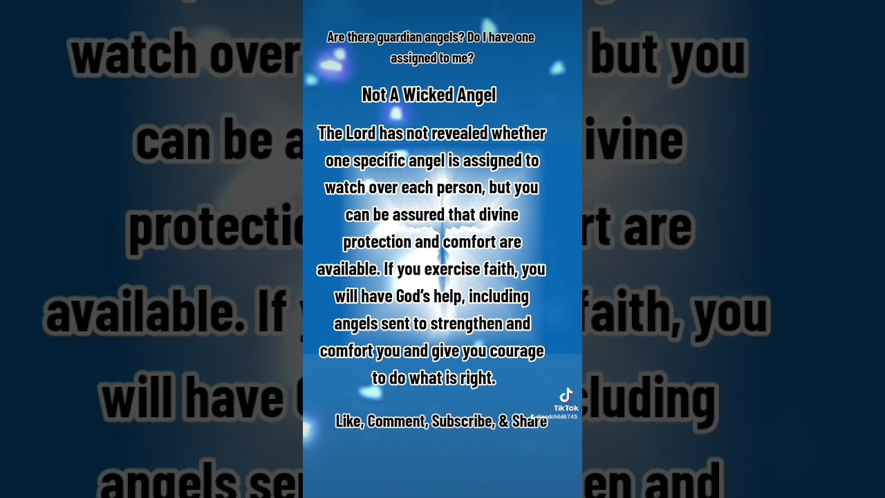 Are there&nbsp;guardian angels? Do I have one assigned to me?
