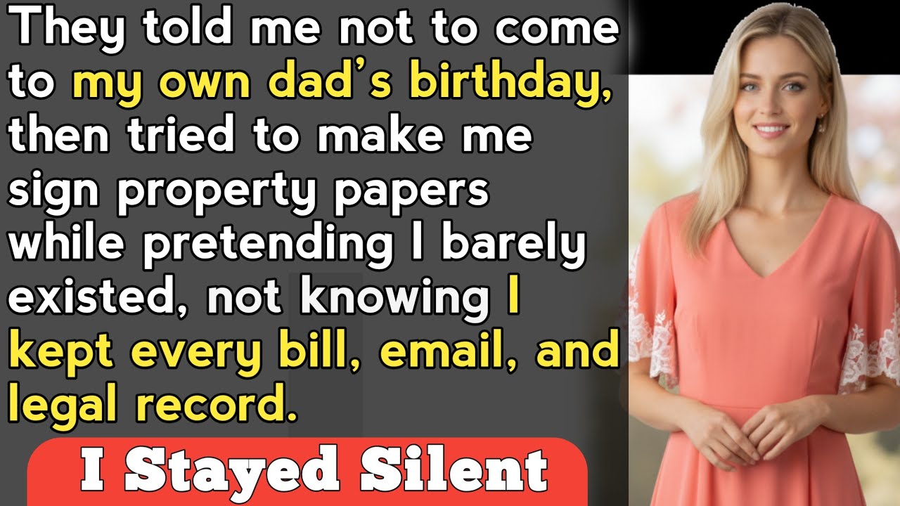THEY TEXTED ME “DON’T COME” TO MY DAD’S 65TH BIRTHDAY — THREE WEEKS LATER, THE LAWYER CALLED ME FIRS