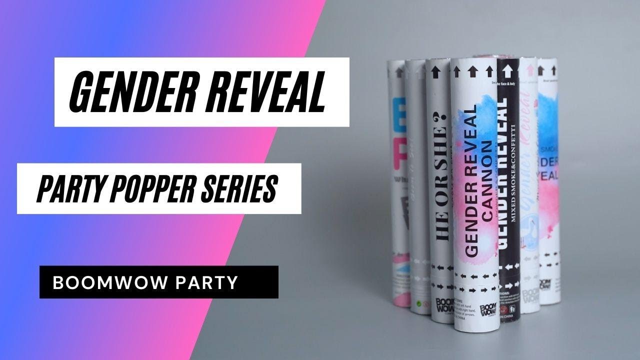 BOOMWOW GENDER REVEAL PARTY POPPER SERIES