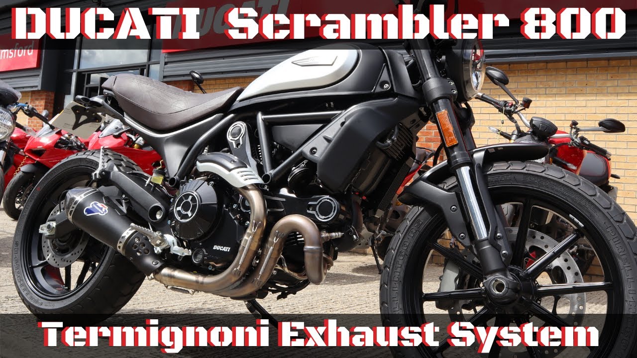 Ducati Scrambler 800 Termignoni Exhaust System Icon Dark Sound