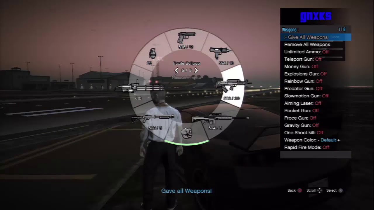 NEW MOD MENU GTA 5 GNXKS.SPRX + DOWNLOAD! [PS3/1.26]