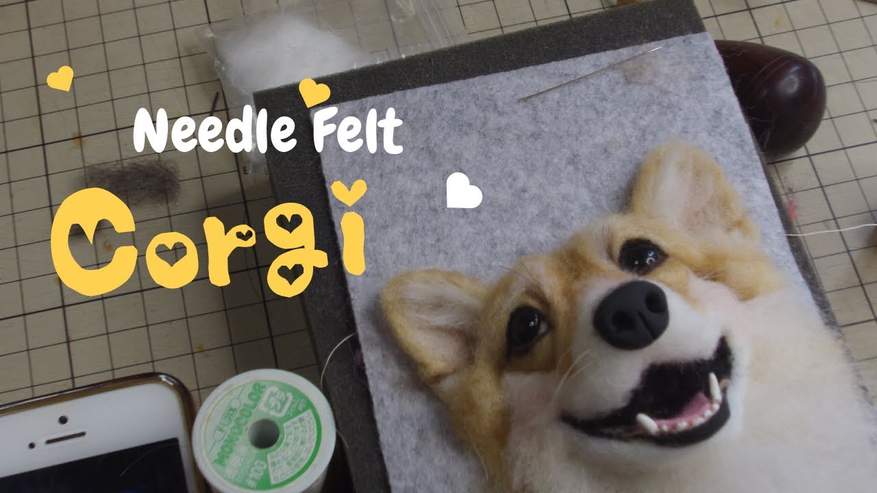 How to make a needle felted Corgi
