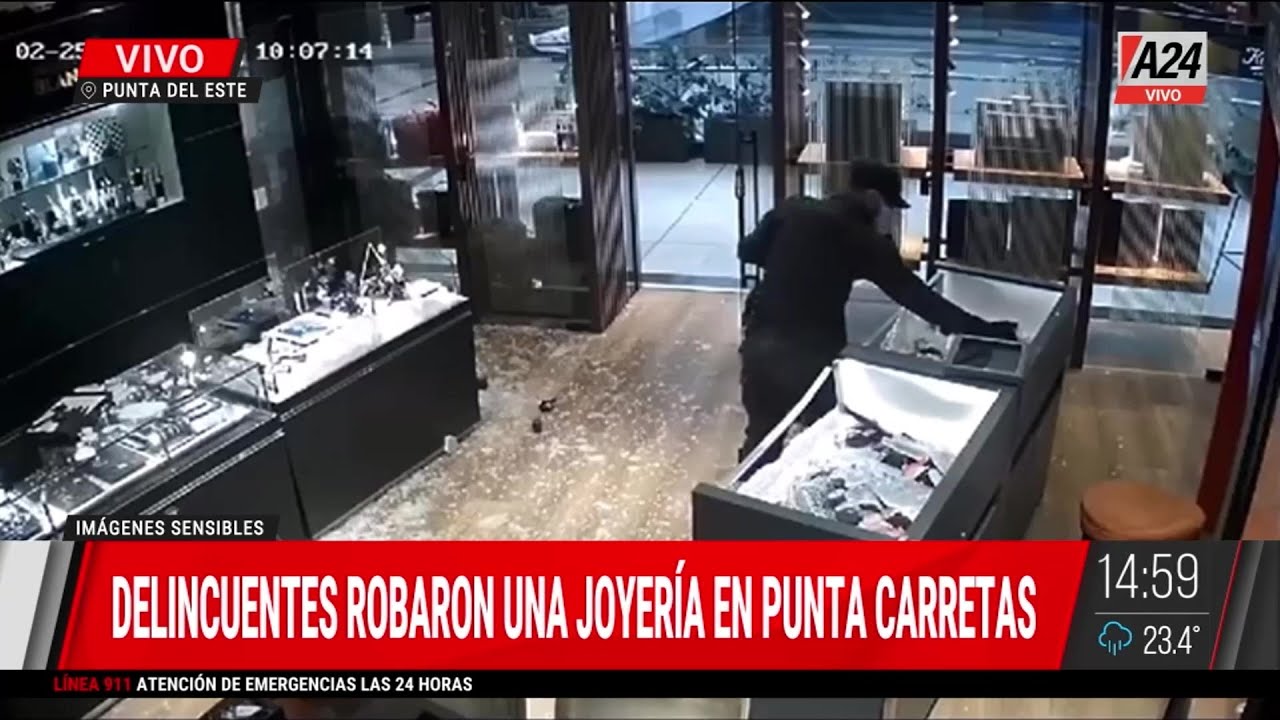 🚨 Uruguay: robó una joyería disfrazado de policía