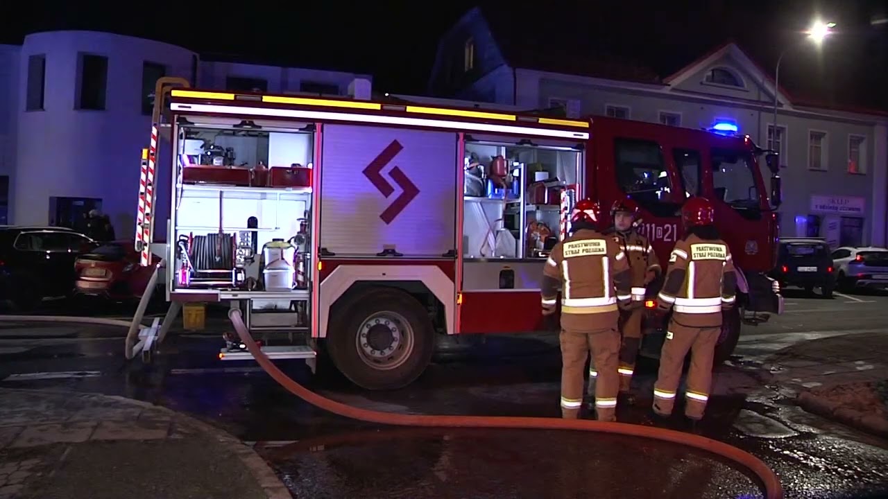 Bielawa, pożar mieszkania na 10 piętrze