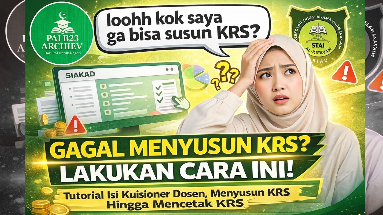 CARA MUDAH MENGISI KRS DI SIAKAD | TUTORIAL MENGISI KUISIONER, MENYUSUN DAN MENCETAK KRS !!!