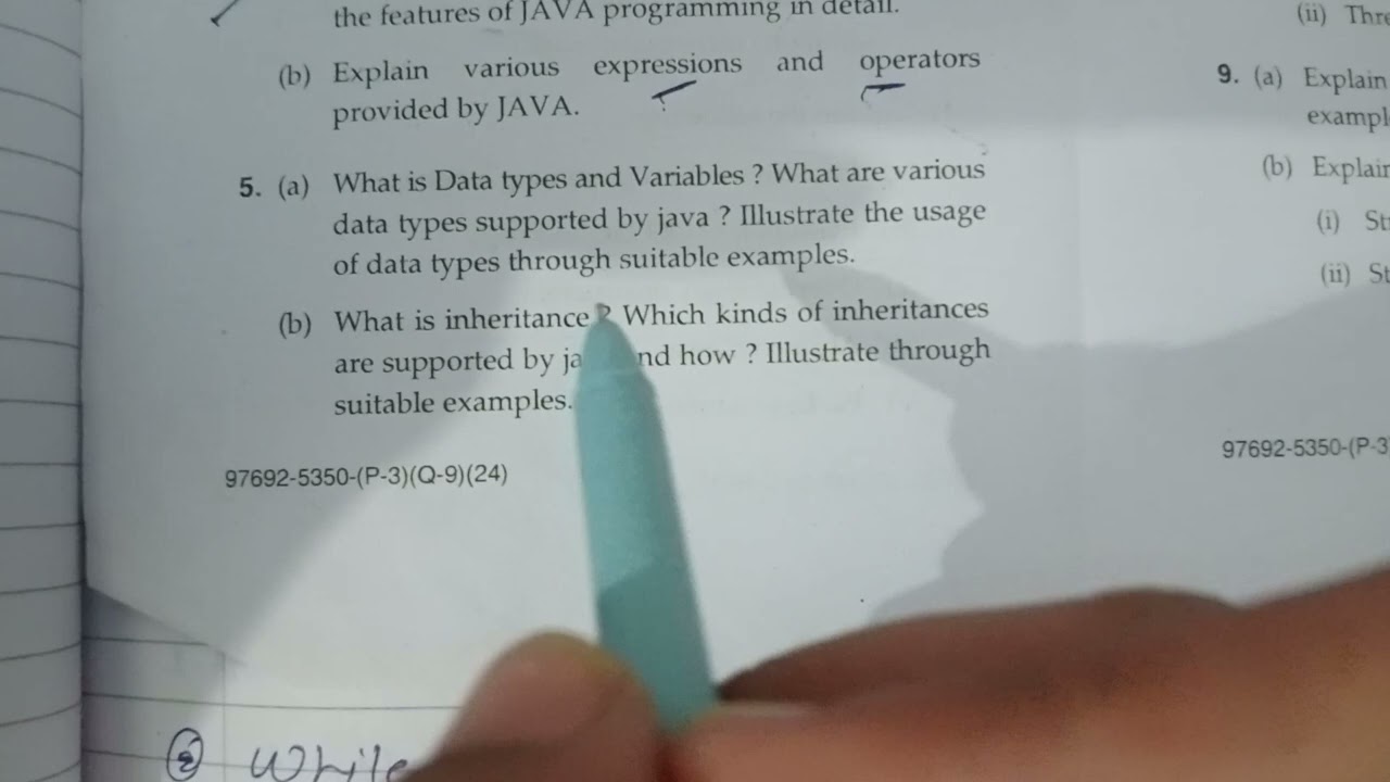 BCA 6th semester Java Programming MDU Questions paper 2024 #viral #mdu #bca