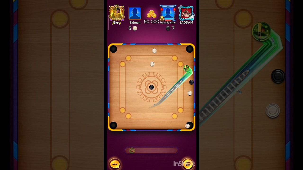 Mind-Blowing😈 Carrom Strokes: Perfect Comeback!