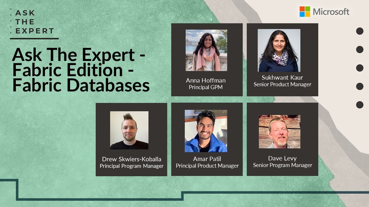 Ask The Expert - Fabric Edition - Fabric Databases