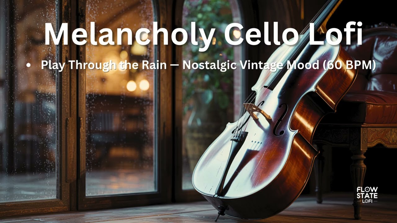 Melancholy Cello Lofi &mdash; Play Through the Rain (60 BPM)