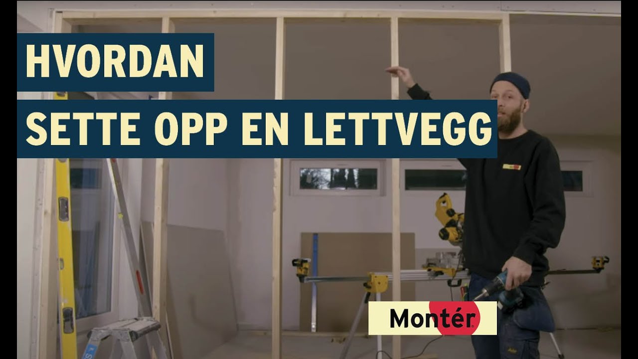 Hvordan sette opp en lettvegg