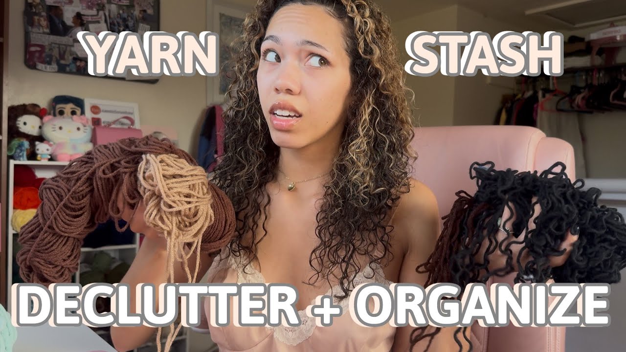 DECLUTTERING + ORGANIZING MY ENTIRE YARN COLLECTION (50K GIVEAWAY🎉)