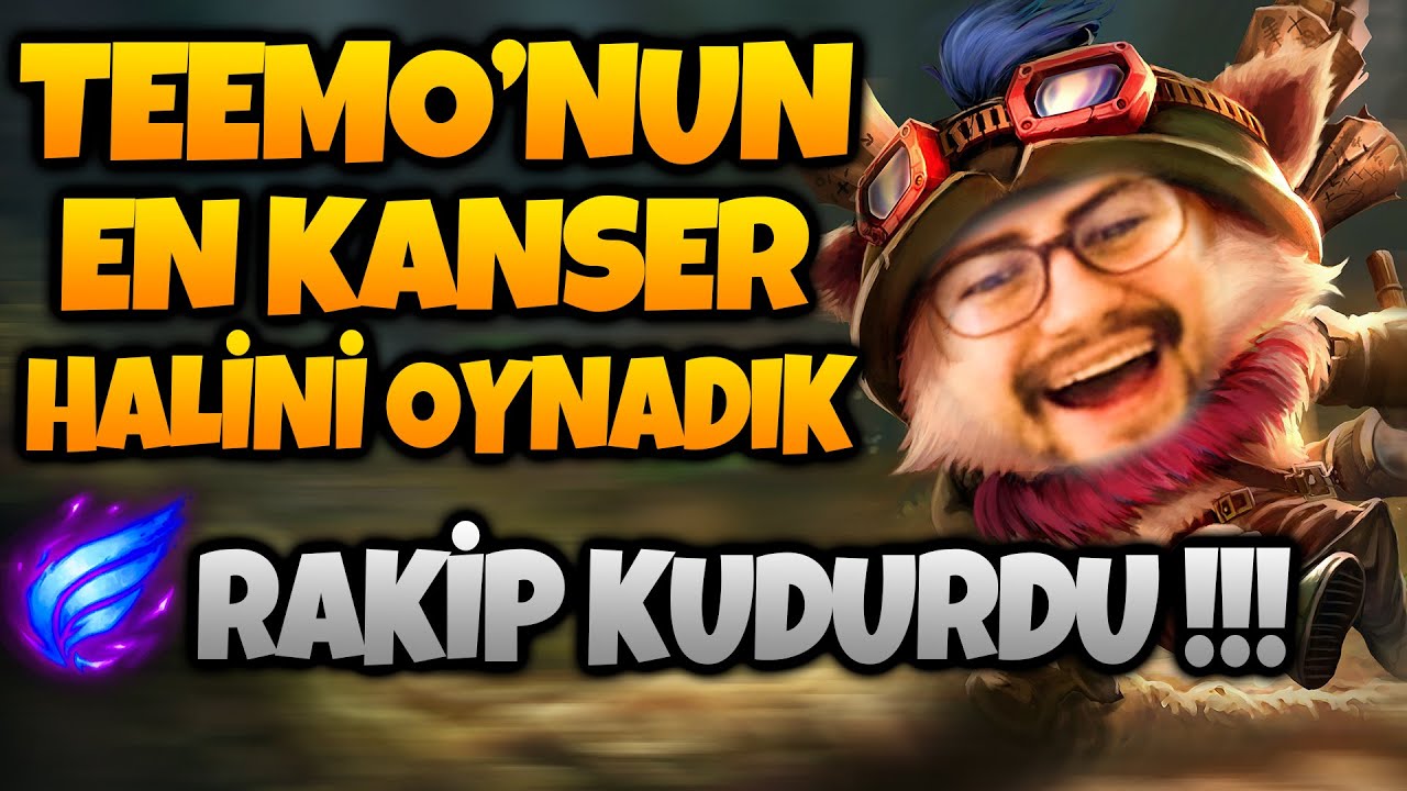TEEMO'NUN EN KANSER HALİNİ OYNADIM !!! | RAKİP KUDURDU !! | Apophis